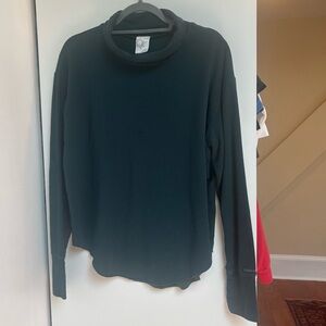 Aerie Dark Green Cowl Neck Sweater